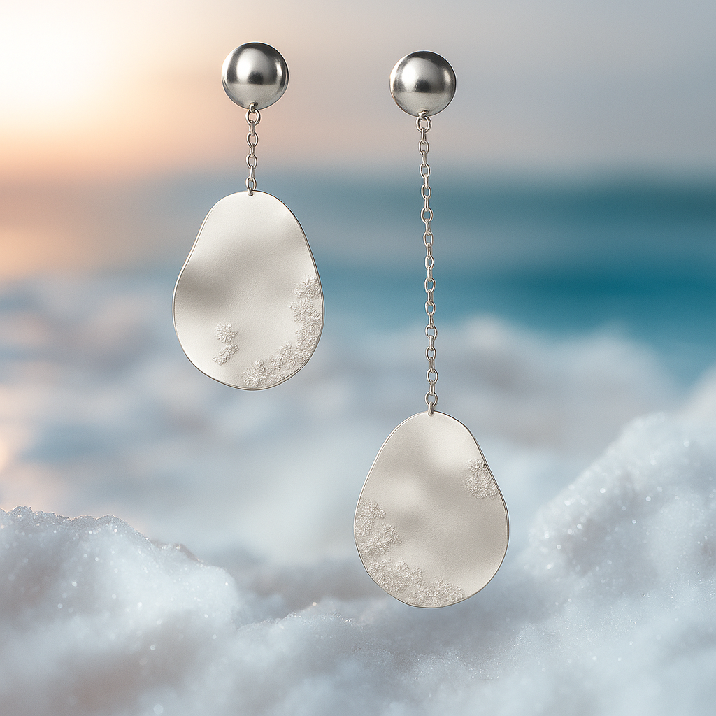 Marine | Crystal-Embellished Gold Drop Earrings