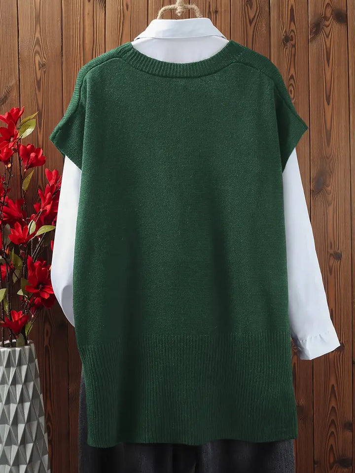 Naeva | Soft Knit V-Neck Vest