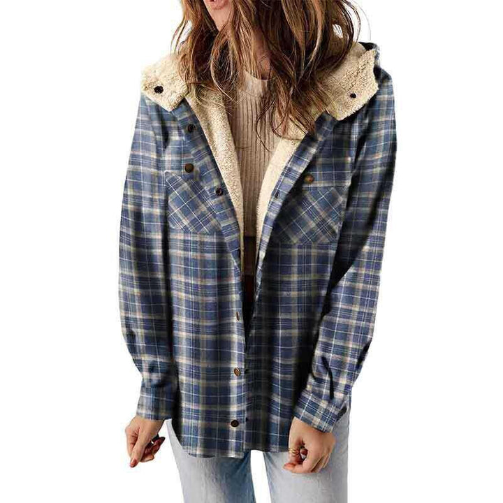 Susan | Women’s Plaid Hooded Flannel Winter Jacket
